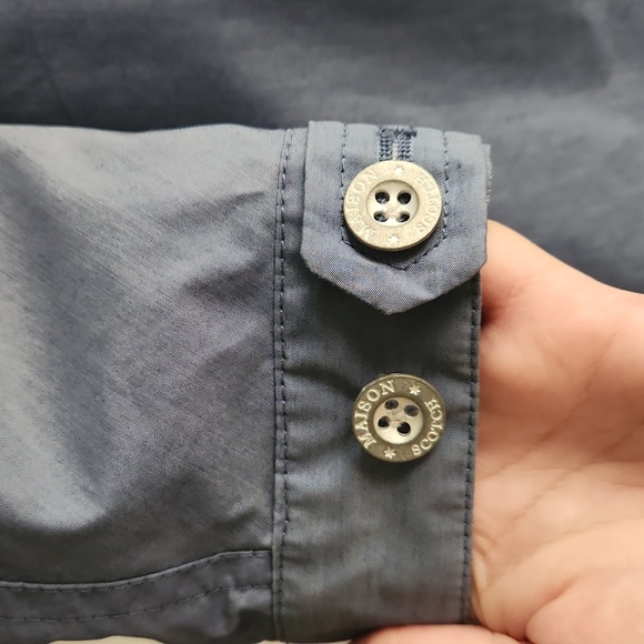 ☔️Scotch & Soda☔️ Hooded Rain Coat, blue, size 1 (S) - Picture 3 of 16